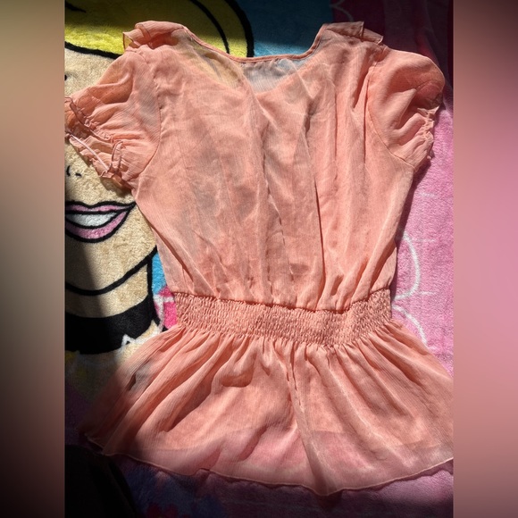 Suzy Shier light pink sheer top - Picture 4 of 6